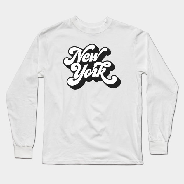 New York Long Sleeve T-Shirt by KhanMiller24